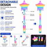 Retractable Rainbow Star No-Touch Payment Wand | Cute Contactless Tap Tool for Cards, Screens, Gas Pumps, Kiosks & Everyday Shopping