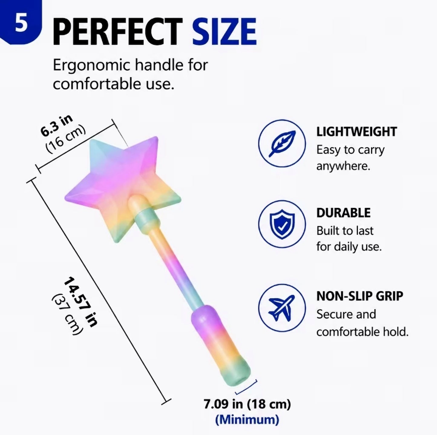 Retractable Rainbow Star No-Touch Payment Wand | Cute Contactless Tap Tool for Cards, Screens, Gas Pumps, Kiosks & Everyday Shopping