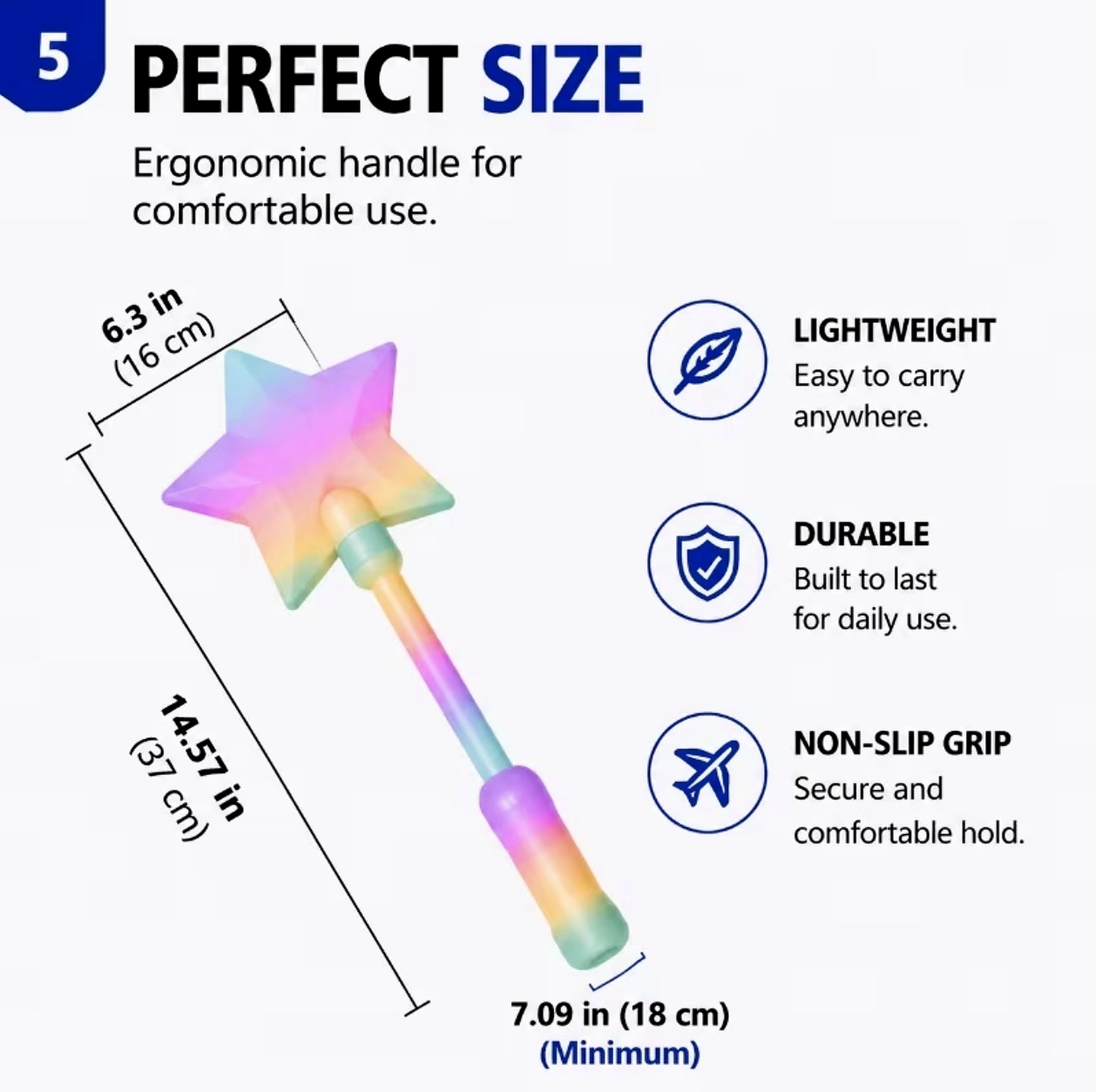 Retractable Rainbow Star No-Touch Payment Wand | Cute Contactless Tap Tool for Cards, Screens, Gas Pumps, Kiosks & Everyday Shopping
