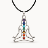 Howling Wolf Chakra Crystal Necklace Gift Set with Selenite Wand