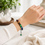 7 Chakra Healing Bracelet - Adjustable Natural Stone Beaded Spiritual Bracelet for Balance, Energy & Meditation
