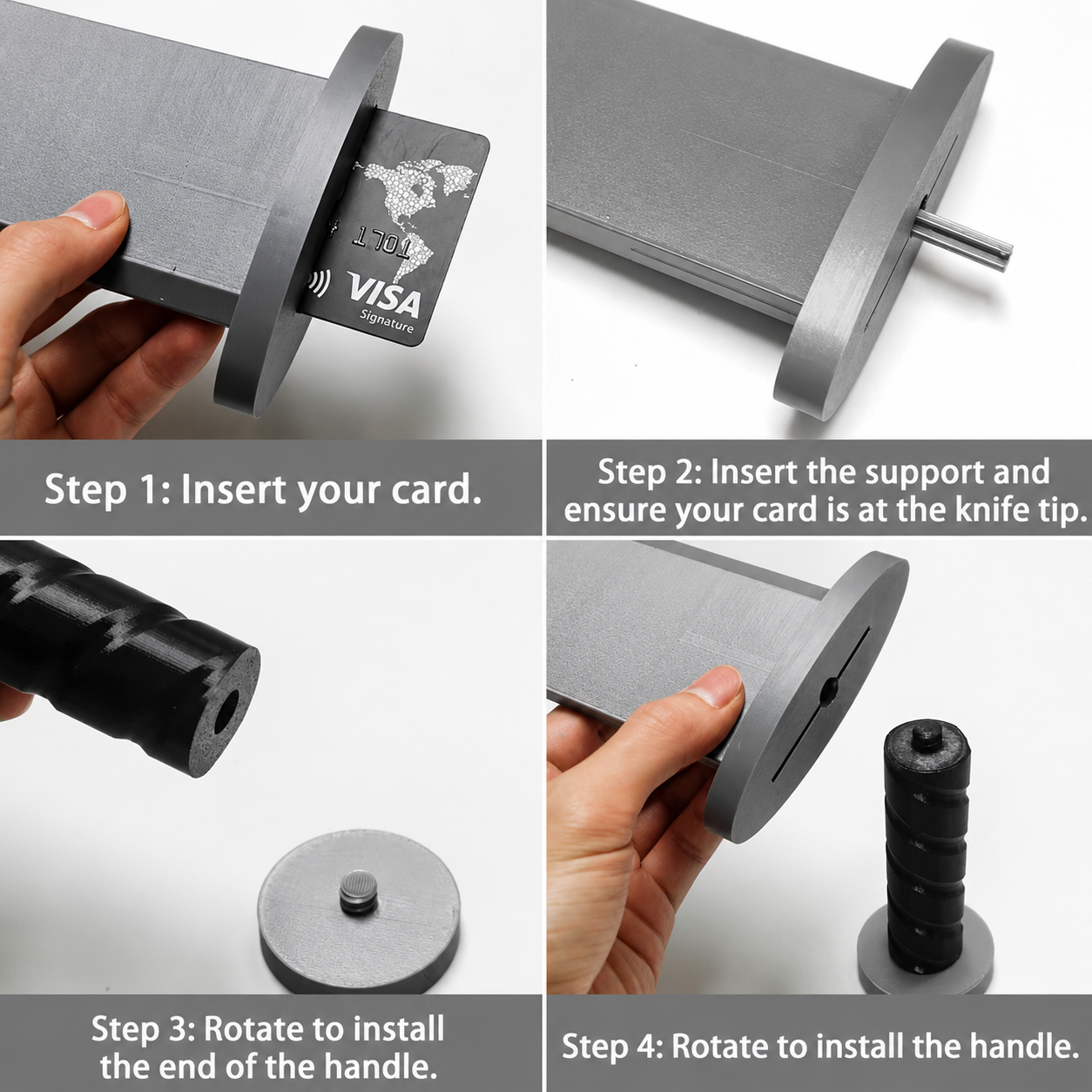 Safe Prop Knife Contactless Card Holder | Tap-to-Pay Novelty Wand