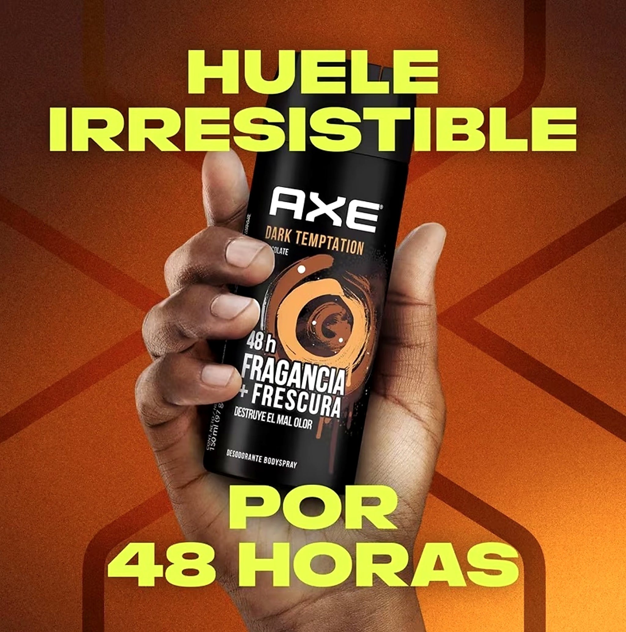 AXE Dark Temptation 5 oz Body Spray Multi-Pack | Choose 3 Pack or Best-Value 6 Pack | 48HR Fresh Dark Chocolate Scent