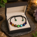 7 Chakra Healing Bracelet - Adjustable Natural Stone Beaded Spiritual Bracelet for Balance, Energy & Meditation