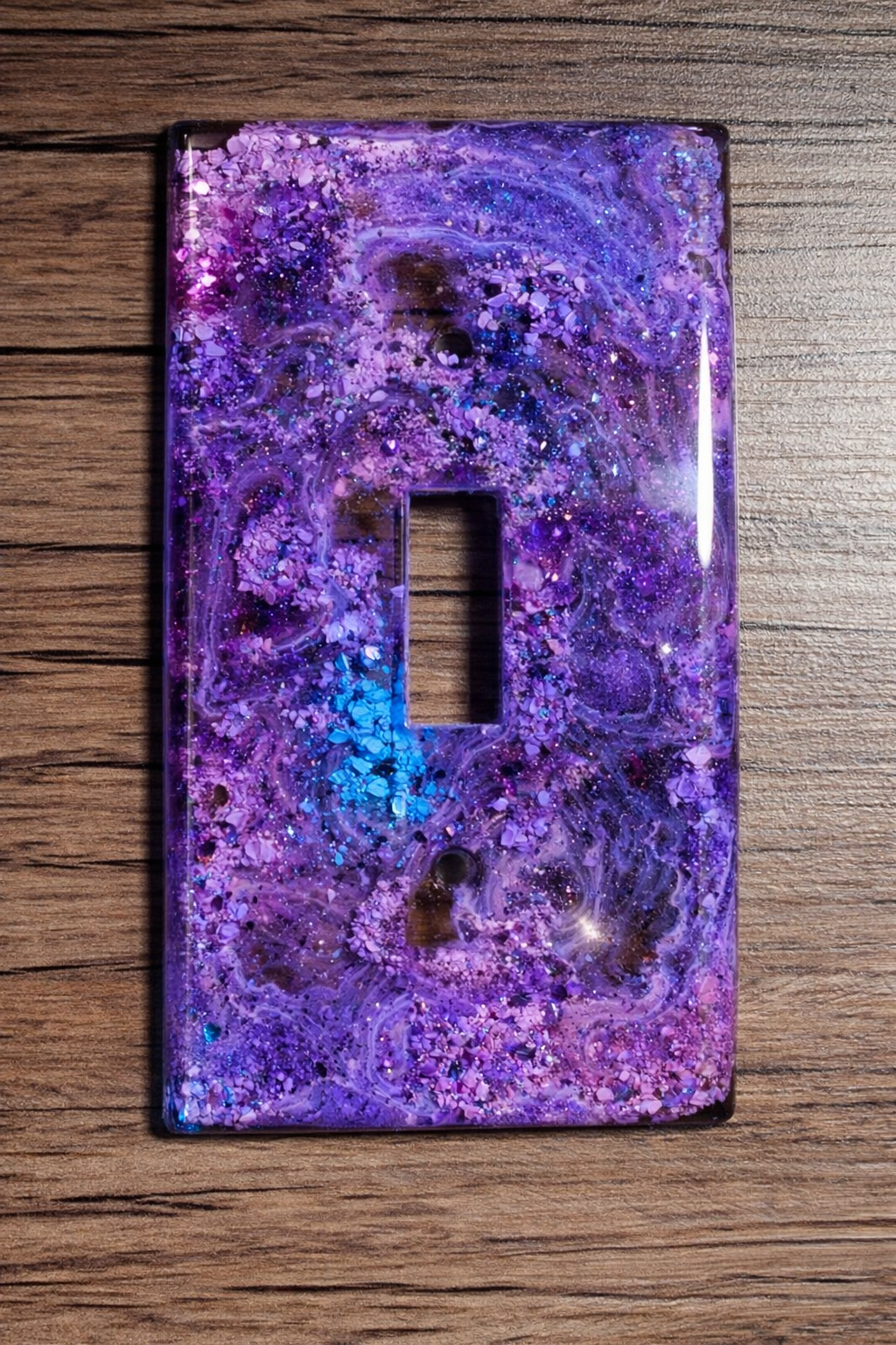 Custom Handmade Resin Switch Plate & Outlet Cover | Light Switch Cover + Outlet Wall Plate | Glitter, Marble, Gold Leaf Decor