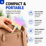 Retractable Rainbow Star No-Touch Payment Wand | Cute Contactless Tap Tool for Cards, Screens, Gas Pumps, Kiosks & Everyday Shopping