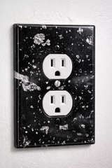 Custom Handmade Resin Switch Plate & Outlet Cover | Light Switch Cover + Outlet Wall Plate | Glitter, Marble, Gold Leaf Decor