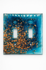 Custom Handmade Resin Switch Plate & Outlet Cover | Light Switch Cover + Outlet Wall Plate | Glitter, Marble, Gold Leaf Decor