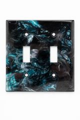 Custom Handmade Resin Switch Plate & Outlet Cover | Light Switch Cover + Outlet Wall Plate | Glitter, Marble, Gold Leaf Decor