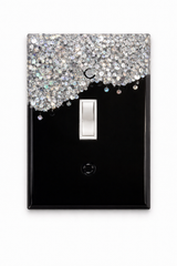 Custom Handmade Resin Switch Plate & Outlet Cover | Light Switch Cover + Outlet Wall Plate | Glitter, Marble, Gold Leaf Decor