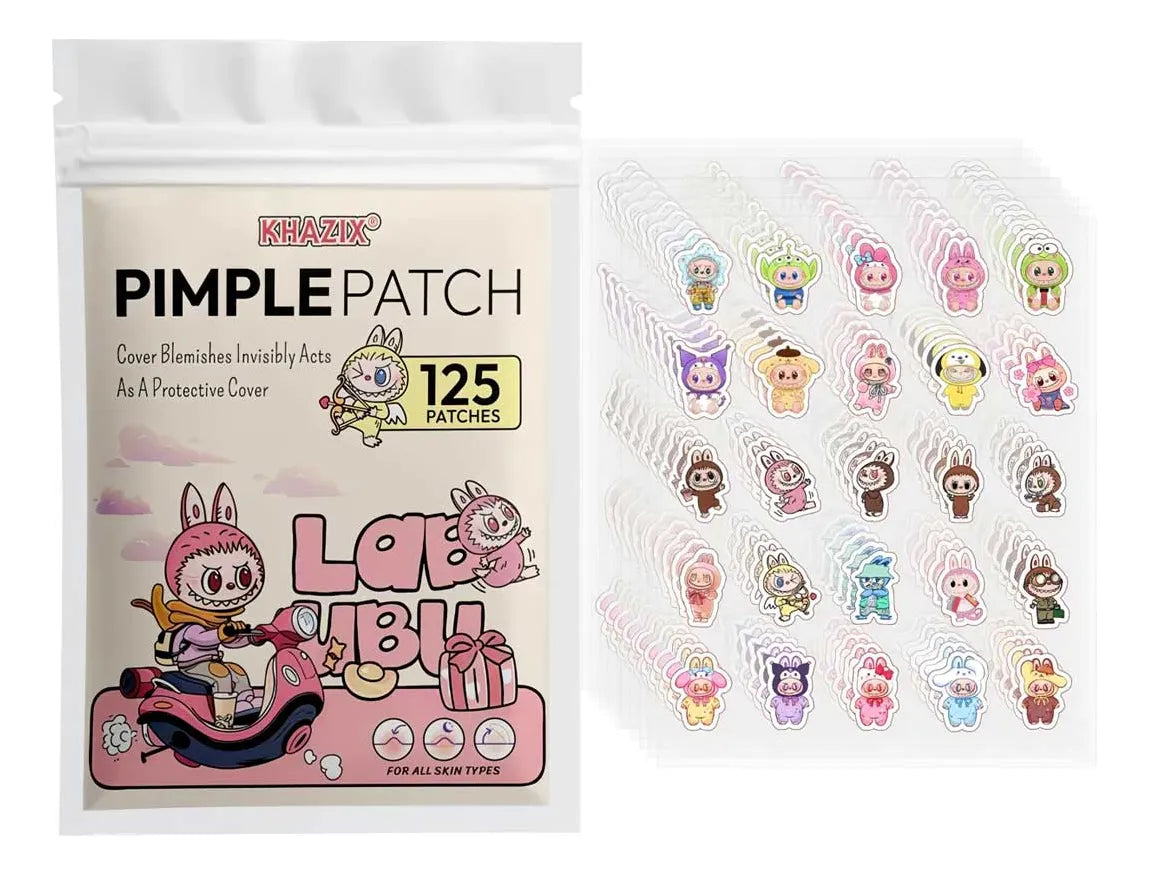 Hydrocolloid Waterproof Labubu Acne Pimple Patches 125ct