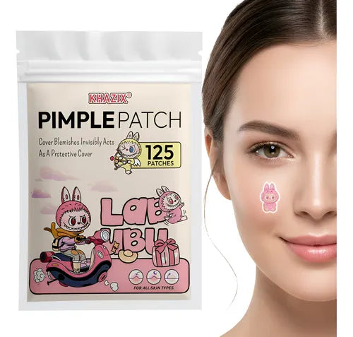 Hydrocolloid Waterproof Labubu Acne Pimple Patches 125ct
