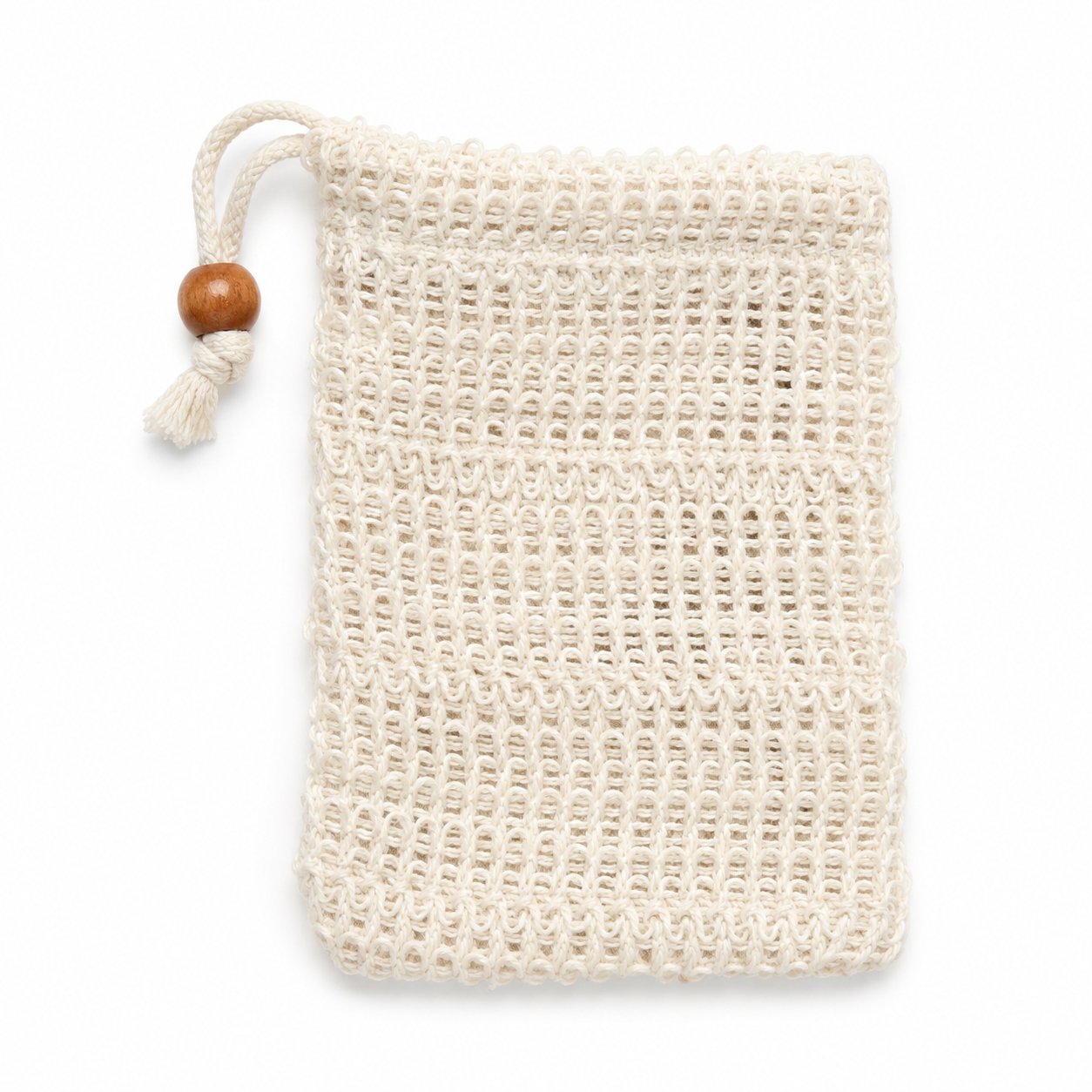 Bamboo Soap Saver Pouch | Exfoliating Bar Soap Holder & Shower Scrubber