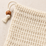Bamboo Soap Saver Pouch | Exfoliating Bar Soap Holder & Shower Scrubber