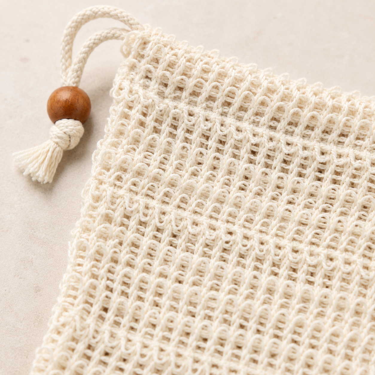 Bamboo Soap Saver Pouch | Exfoliating Bar Soap Holder & Shower Scrubber