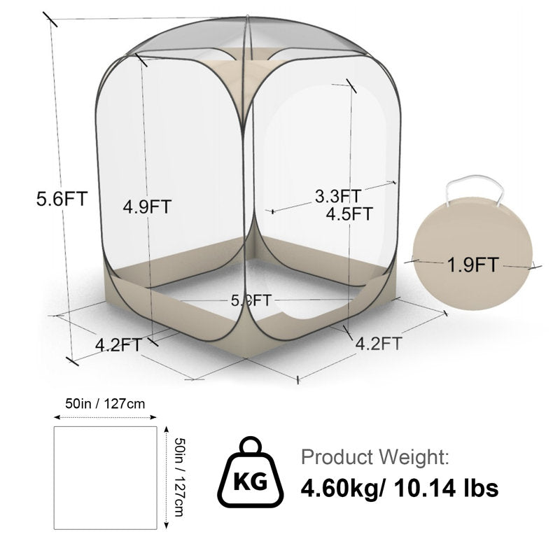 Sports Tent Instant Tent Shelter Weather Proof 2-4 People Bubble Tent