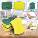 Kitchen Cleaning Sponges,24 Pack Eco Non-Scratch for Dish,Scrub Sponges|364137031111