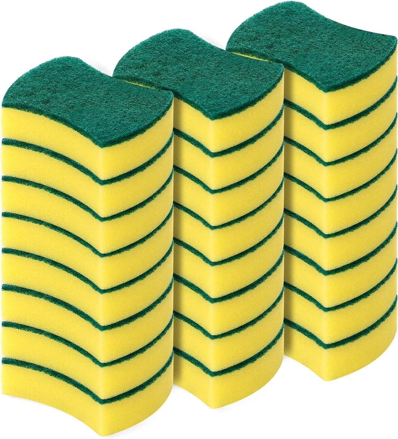 Kitchen Cleaning Sponges,24 Pack Eco Non-Scratch for Dish,Scrub Sponges|364137031111